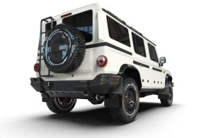 Ineos Grenadier Mud Flap - Rally Armor - Metallic Black Logo - Black - `23-`25